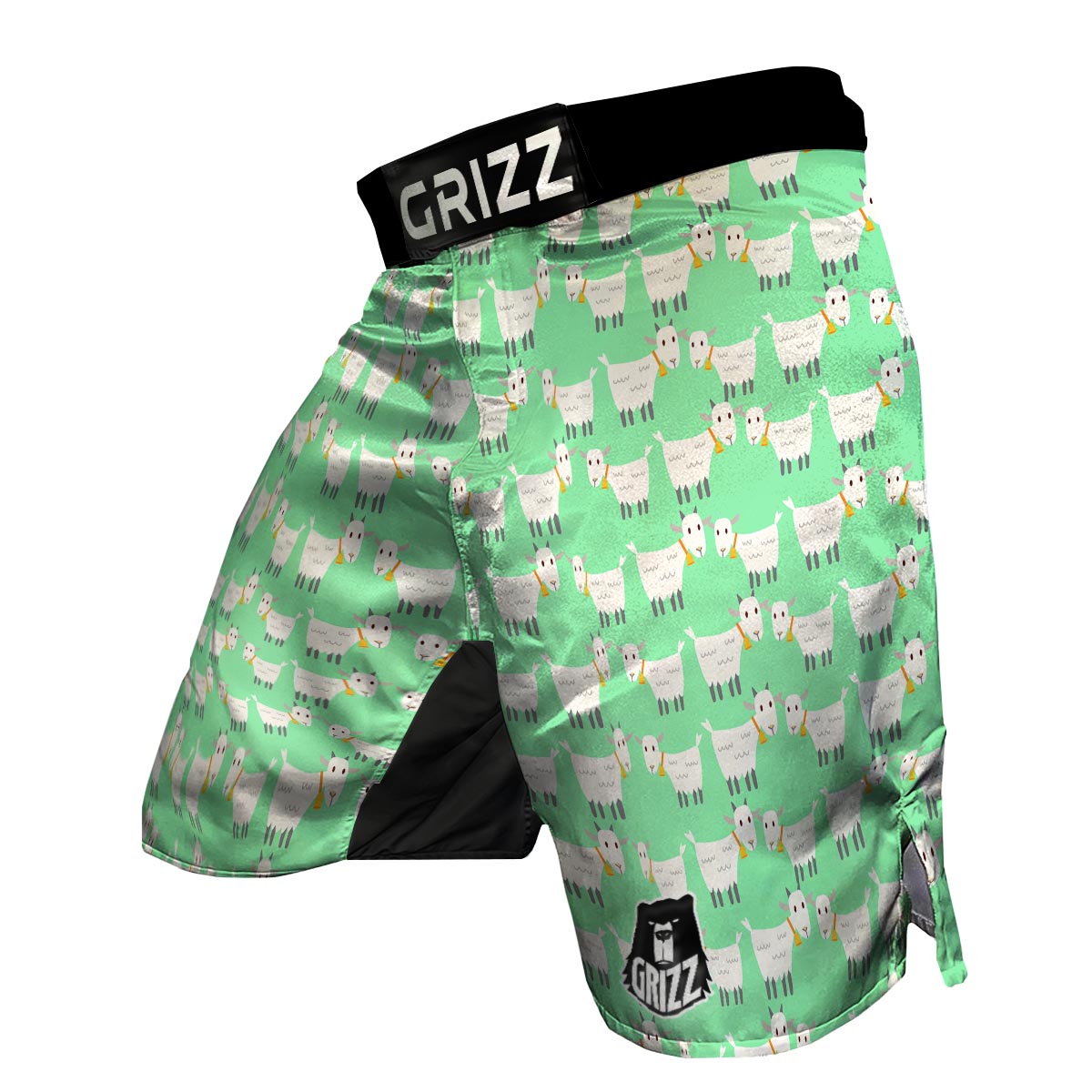 Sheep Goat Print Pattern MMA Shorts-grizzshop