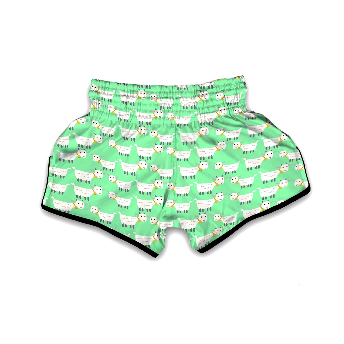 Sheep Goat Print Pattern Muay Thai Boxing Shorts-grizzshop