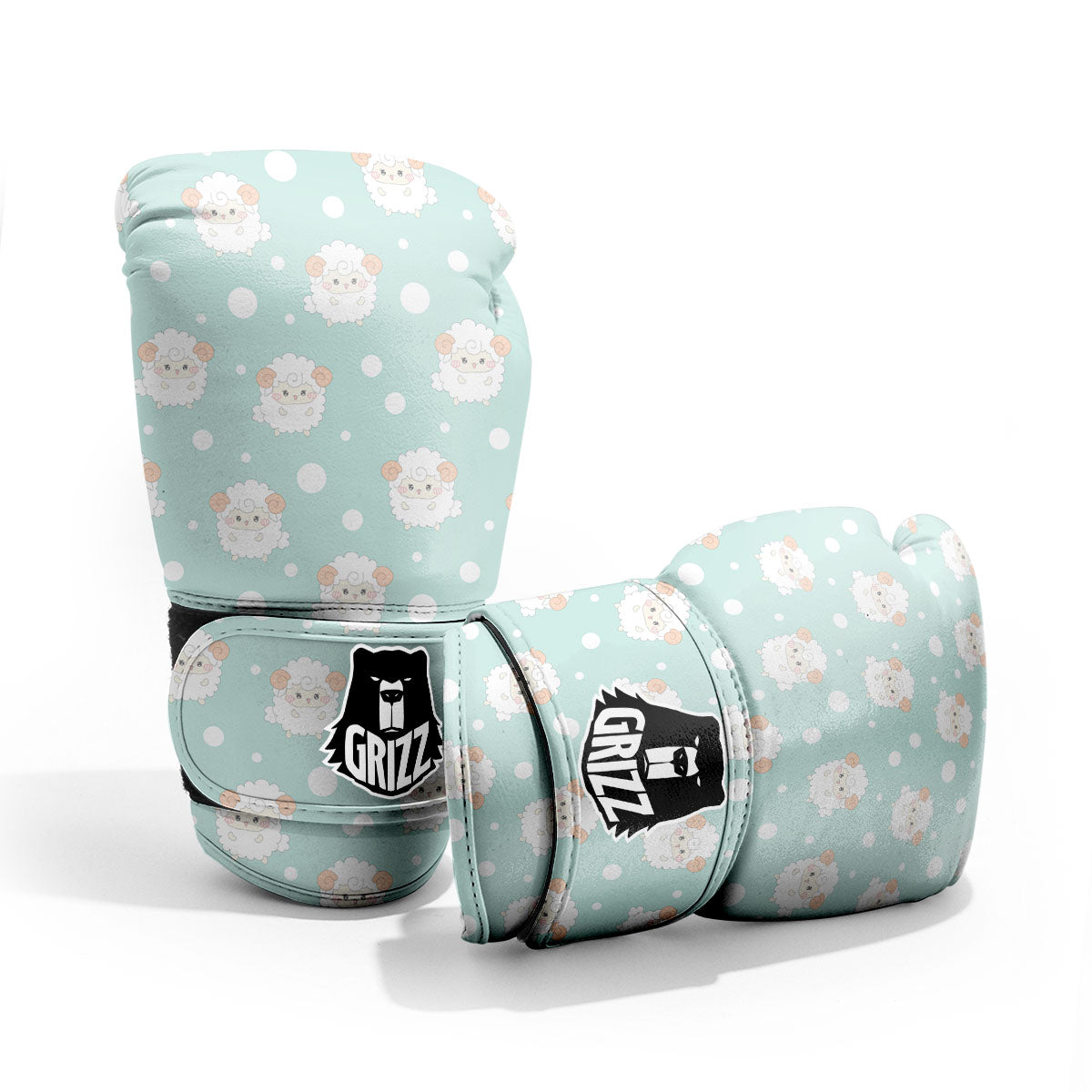 Sheep Kawaii Print Pattern Pro Boxing Glove