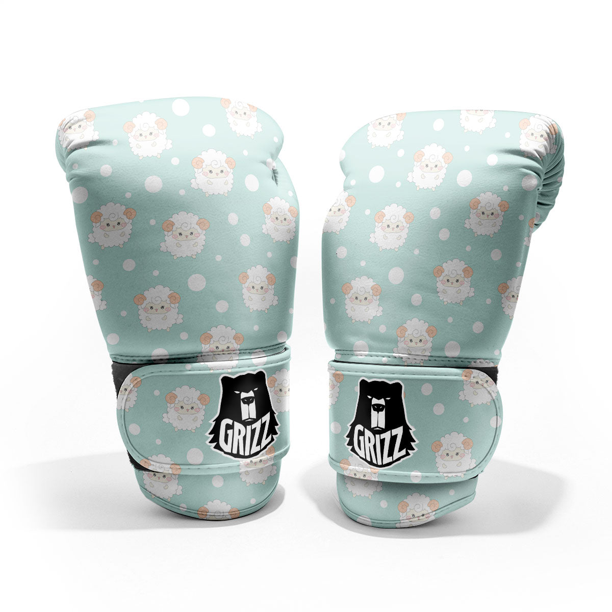Sheep Kawaii Print Pattern Pro Boxing Glove