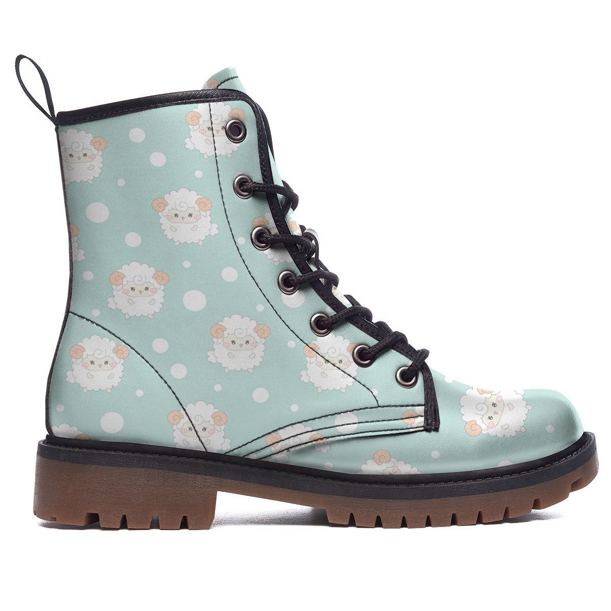 Sheep Kawaii Print Pattern Work Boots-grizzshop