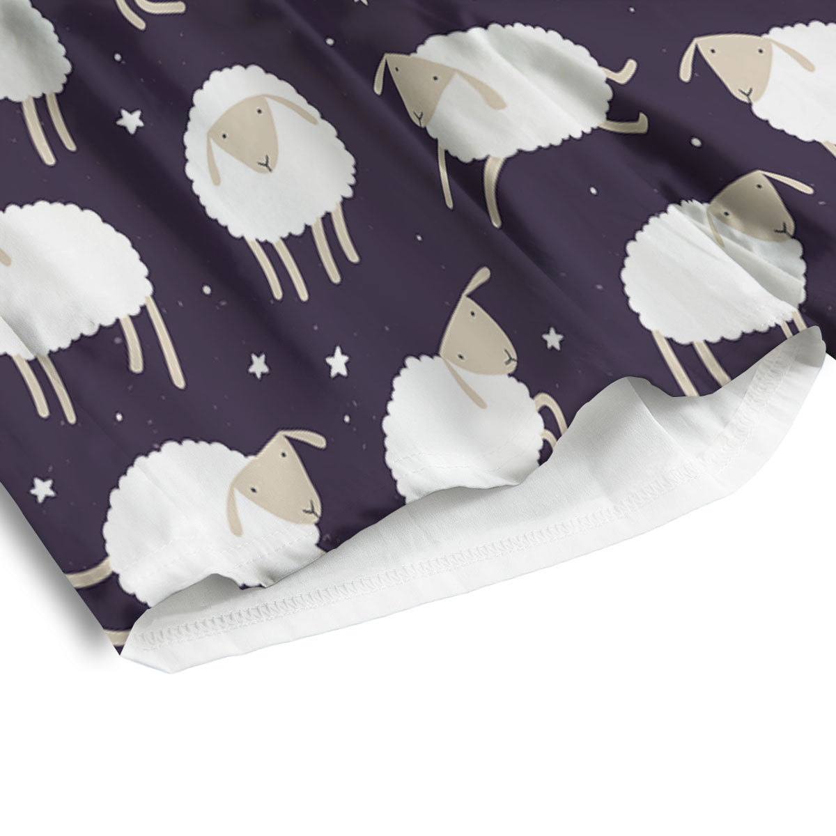 Sheep Print Pattern Men's Athletic Shorts
