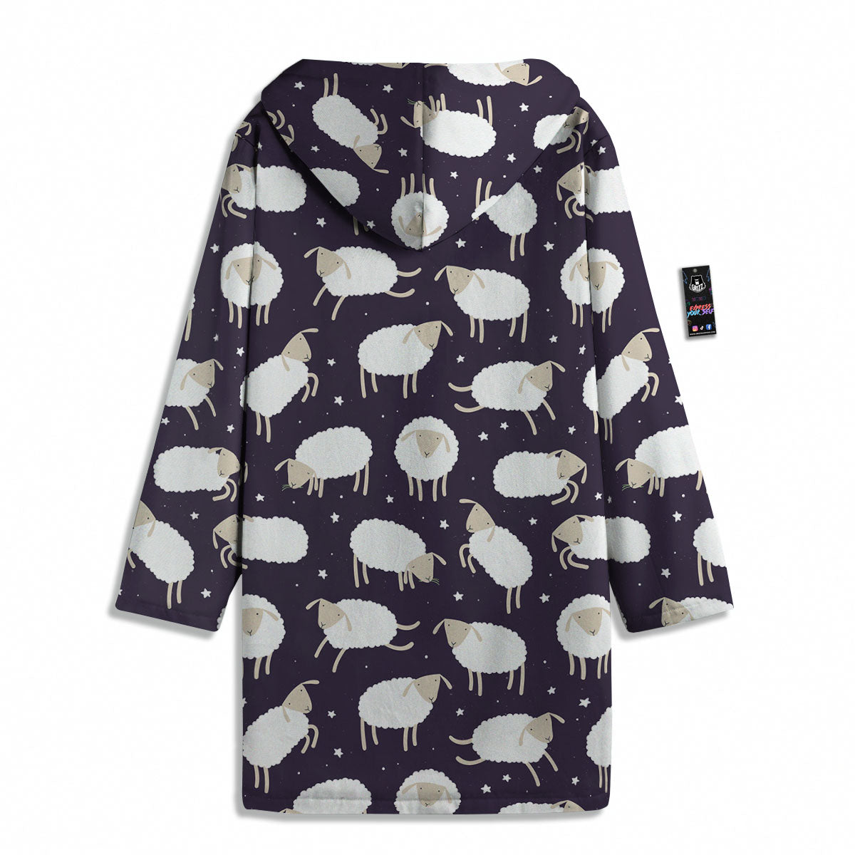 Sheep Print Pattern Men's Windbreaker Jacket-grizzshop