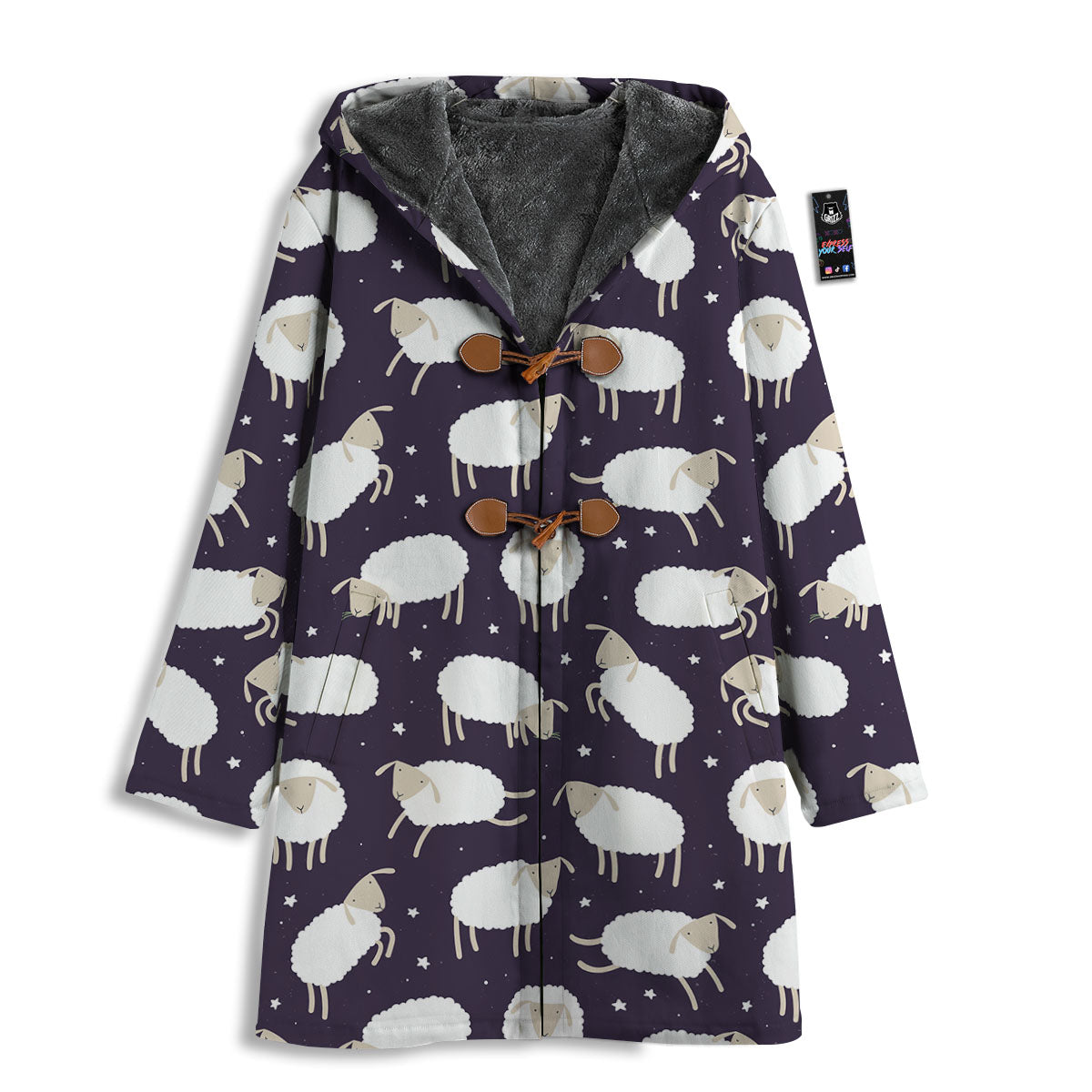 Sheep Print Pattern Men's Windbreaker Jacket-grizzshop