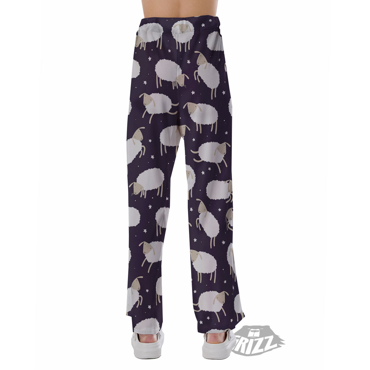 Sheep Print Pattern Pajama Pants-grizzshop
