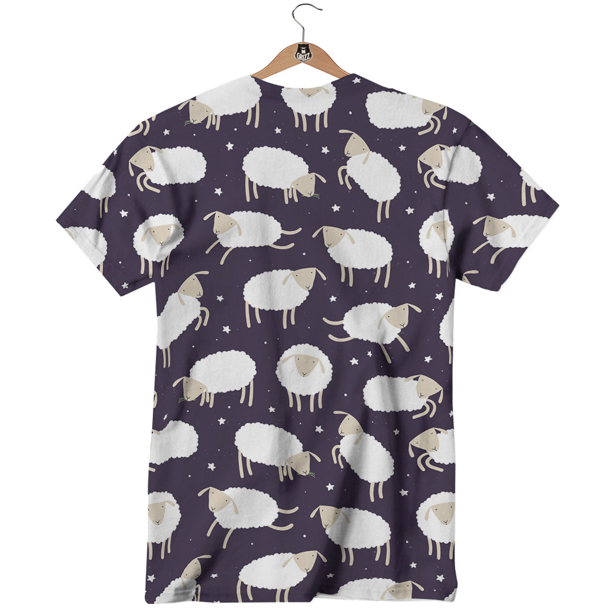 Sheep Print Pattern T-Shirt-grizzshop