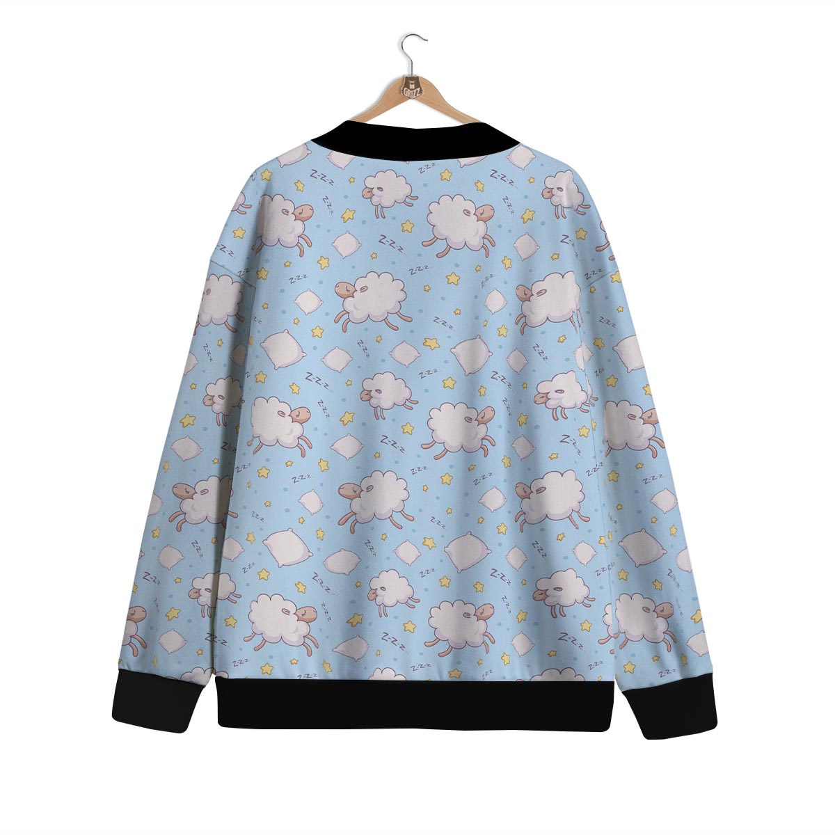 Sheep Sleeping Print Pattern Cardigan-grizzshop