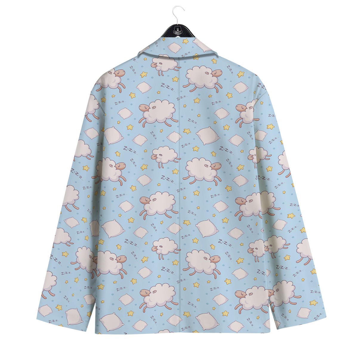 Sheep Sleeping Print Pattern Men's Sport Coat-grizzshop
