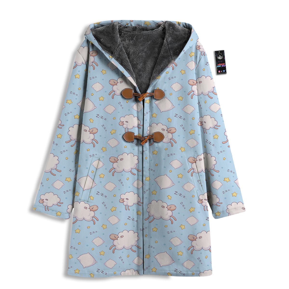 Sheep Sleeping Print Pattern Men's Windbreaker Jacket-grizzshop
