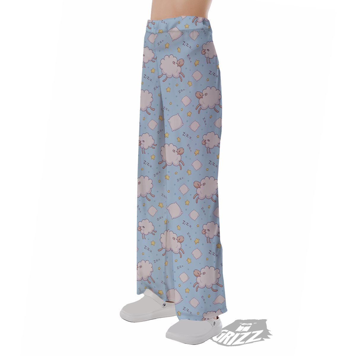 Sheep Sleeping Print Pattern Pajama Pants-grizzshop