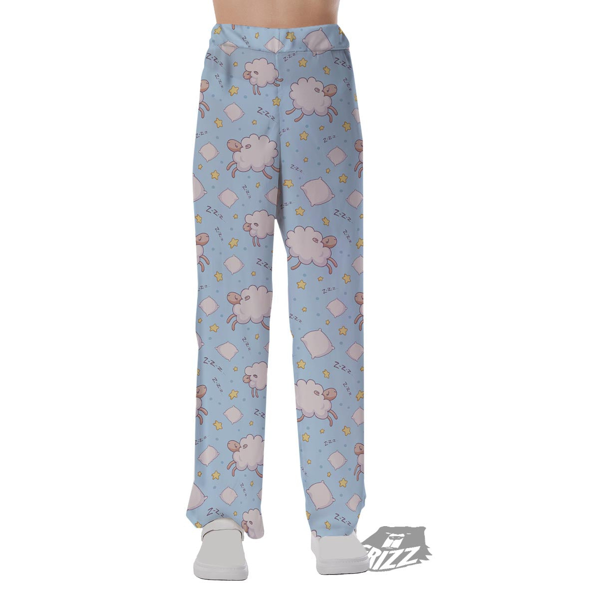 Sheep Sleeping Print Pattern Pajama Pants-grizzshop
