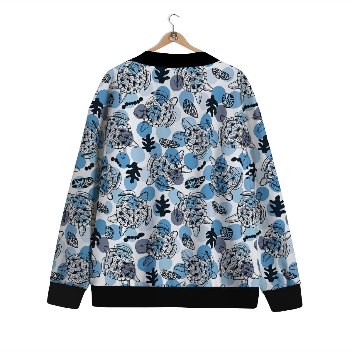 Shell Sea Turtle Print Pattern Cardigan-grizzshop