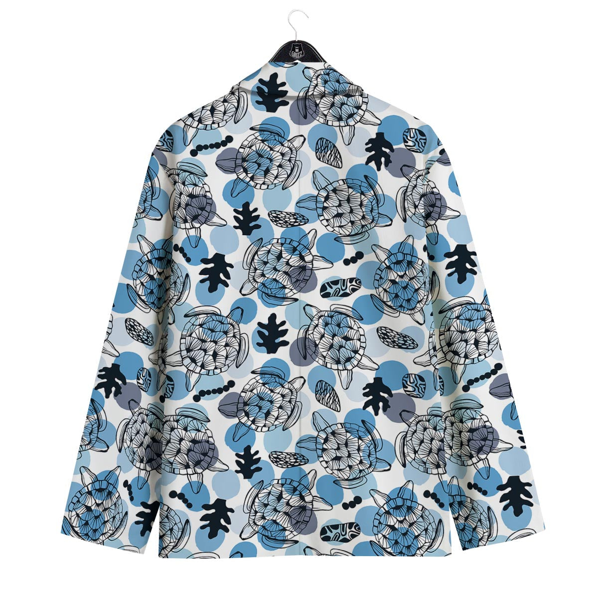 Shell Sea Turtle Print Pattern Men's Sport Coat-grizzshop