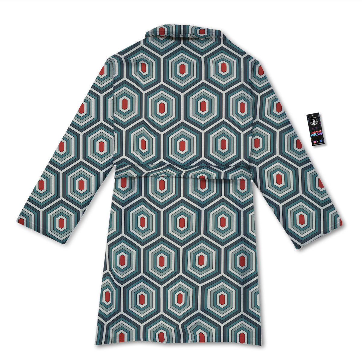 Shell Turtle Print Pattern Bathrobe-grizzshop
