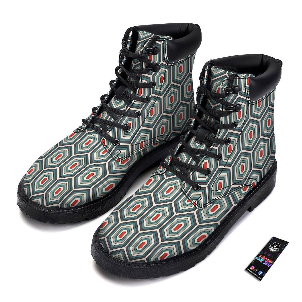 Shell Turtle Print Pattern Boots-grizzshop