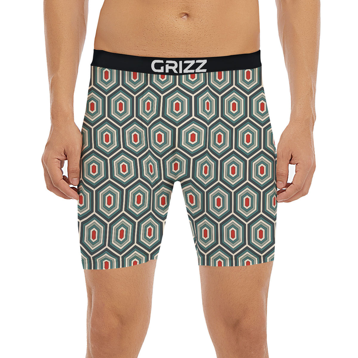 Shell Turtle Print Pattern Boxer Briefs-grizzshop
