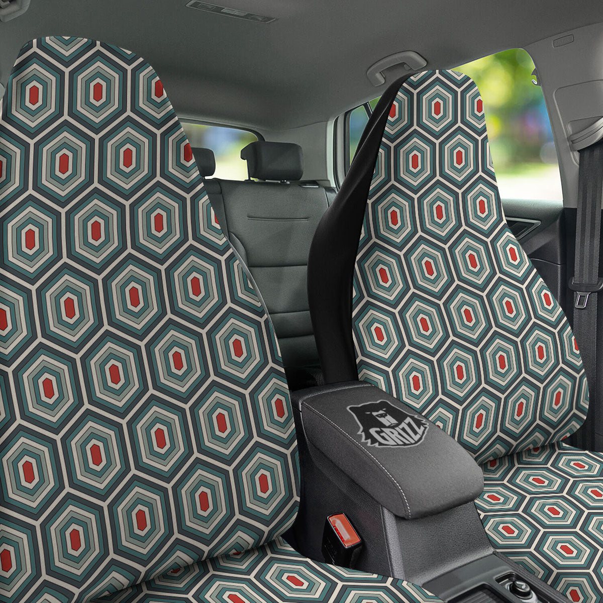 Shell Turtle Print Pattern Car Seat Covers-grizzshop