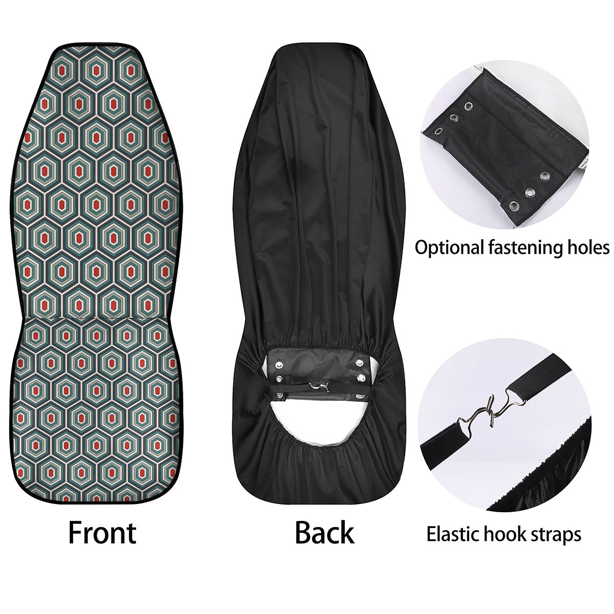 Shell Turtle Print Pattern Car Seat Covers-grizzshop