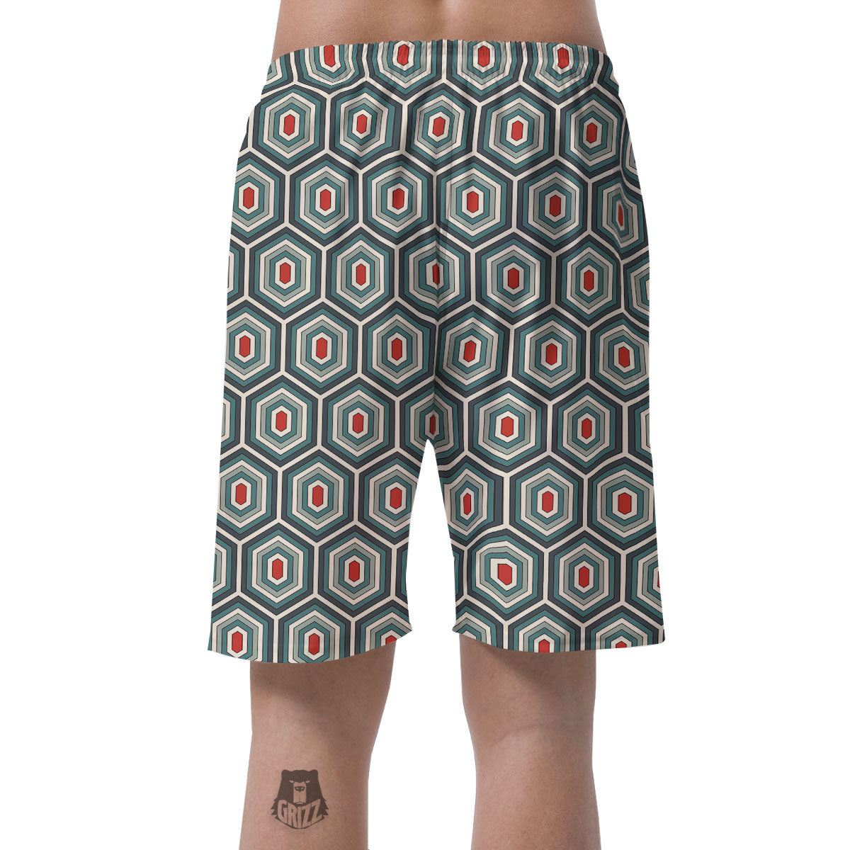 Shell Turtle Print Pattern Men's Shorts-grizzshop