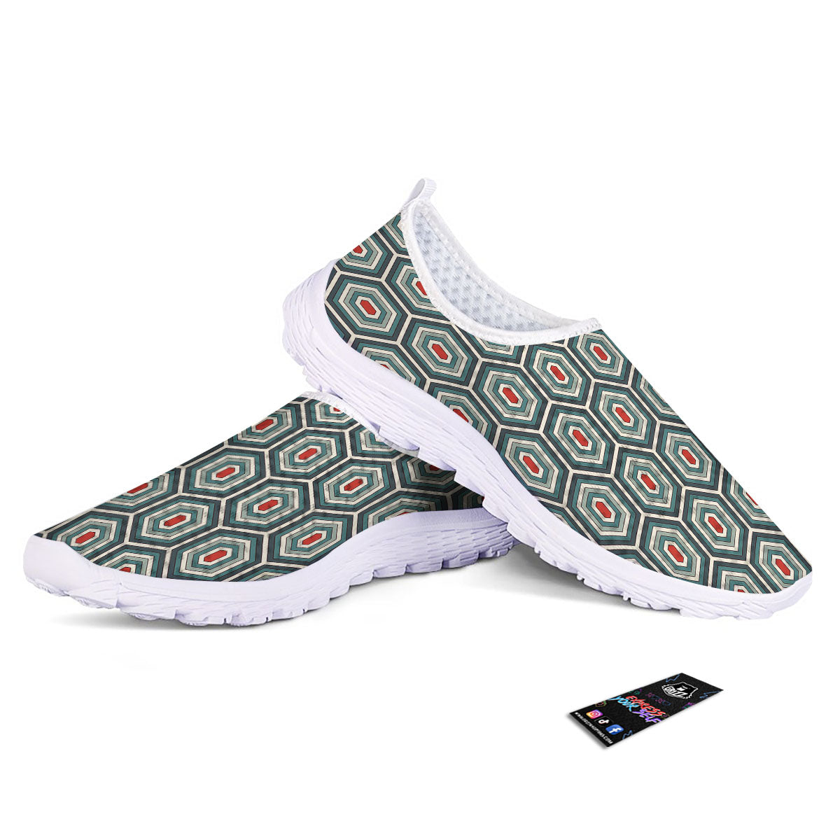 Shell Turtle Print Pattern Nurse Shoes-grizzshop