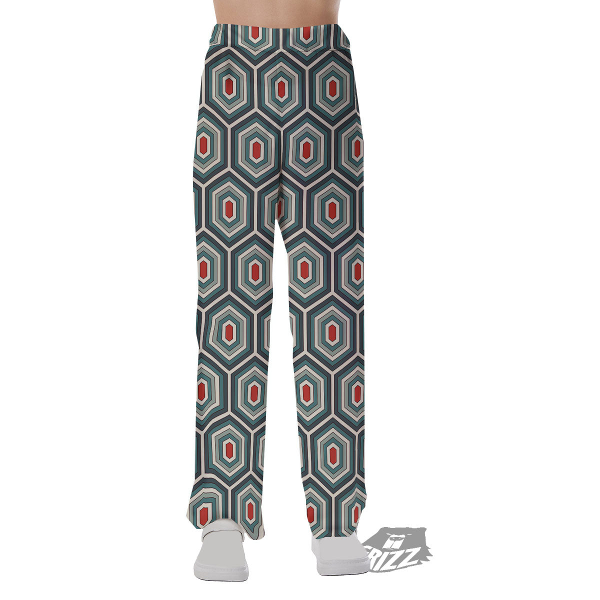 Shell Turtle Print Pattern Pajama Pants-grizzshop