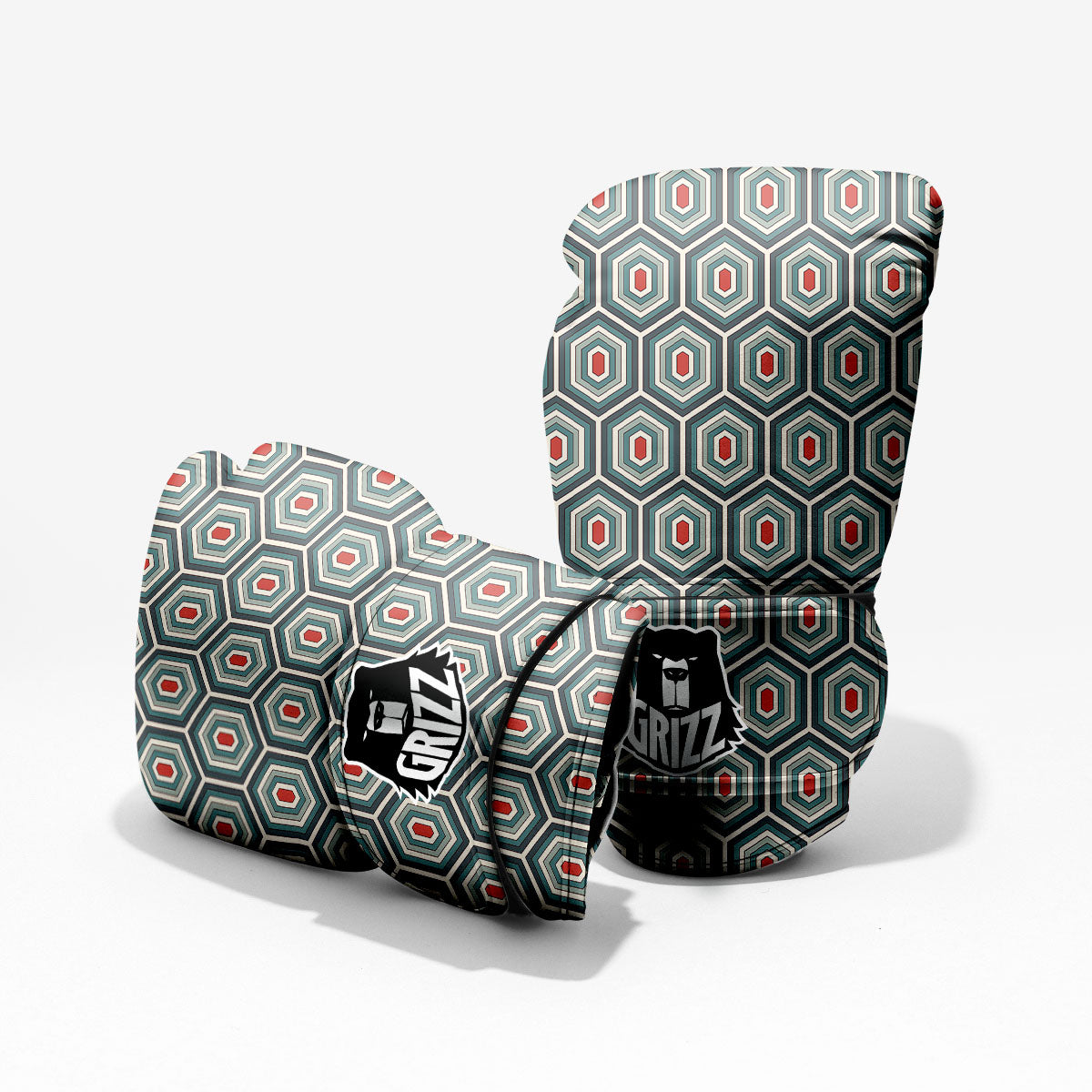 Shell Turtle Print Pattern Sparring Gloves-grizzshop