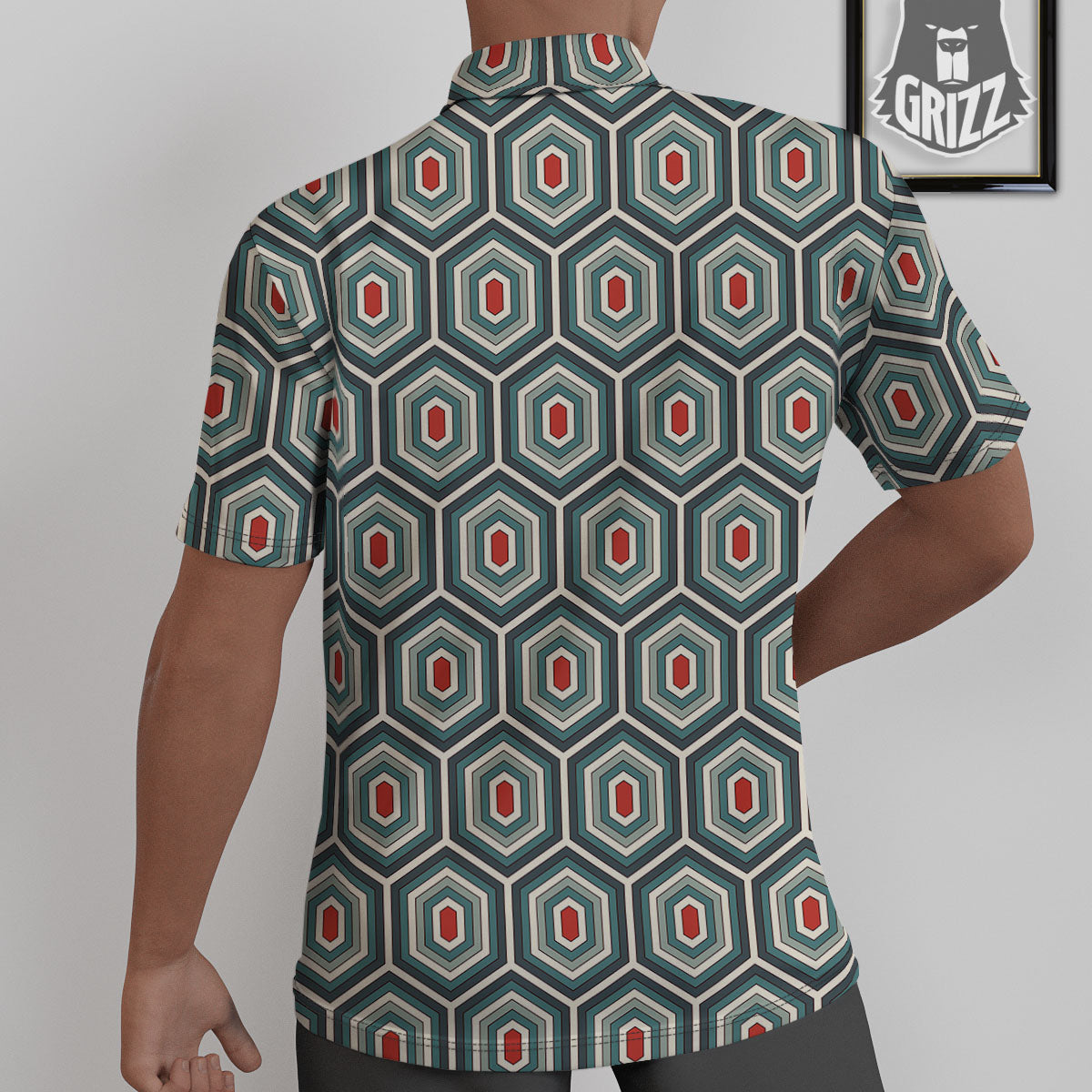 Shell Turtle Print Pattern Untucked Shirts-grizzshop