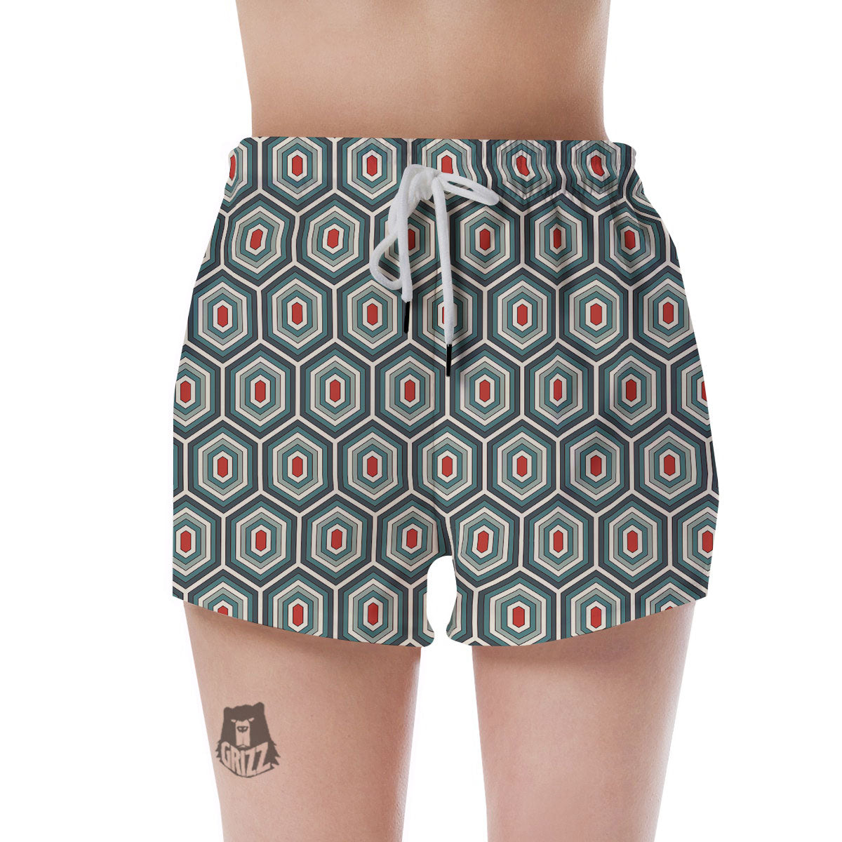 Shell Turtle Print Pattern Women's Shorts-grizzshop