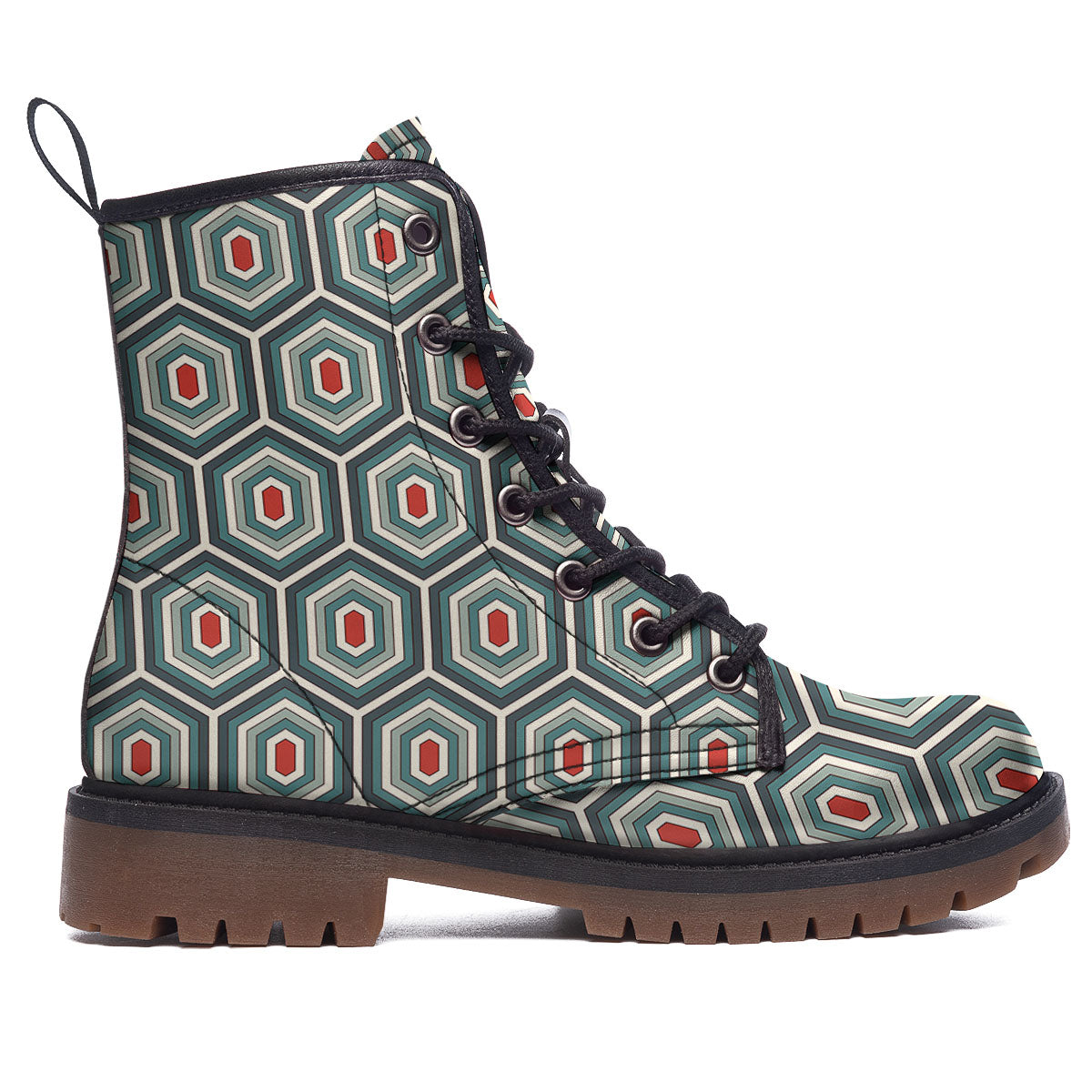 Shell Turtle Print Pattern Work Boots-grizzshop