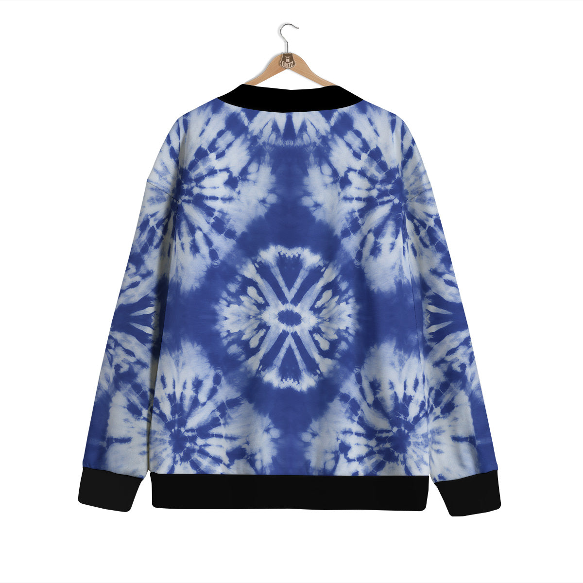 Shibori Blue Print Cardigan-grizzshop