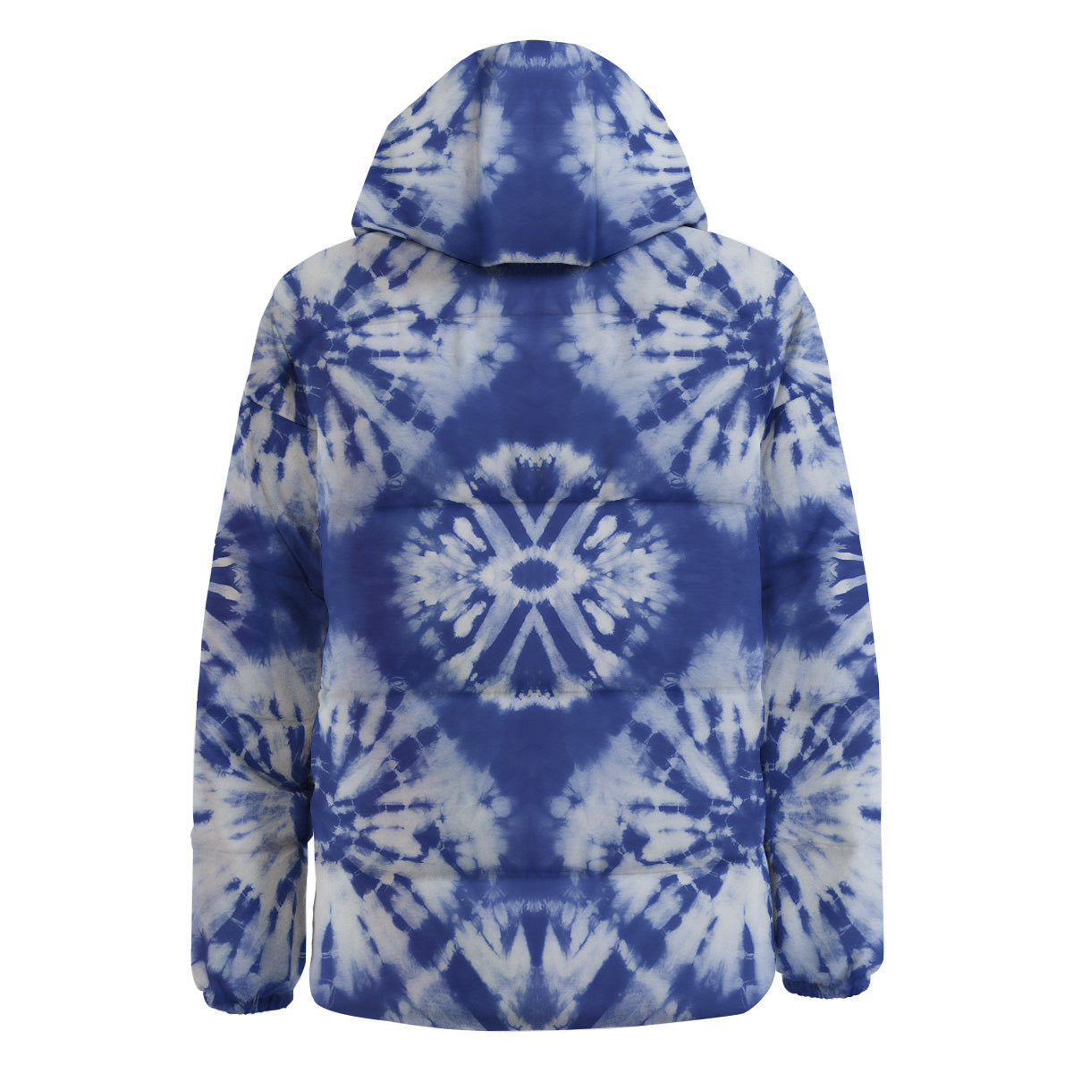 Shibori Blue Print Down Jacket-grizzshop