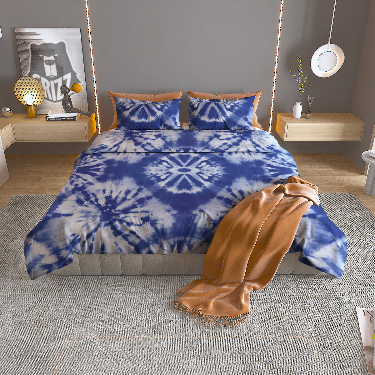 Rose Eyeball Print Pattern Duvet Cover Bedding Set