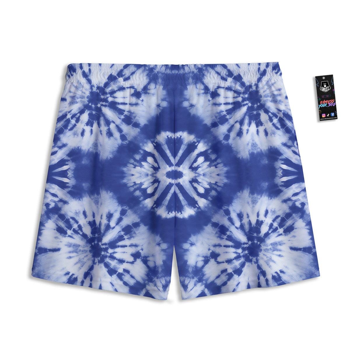 Rose Eyeball Print Pattern Mesh Shorts