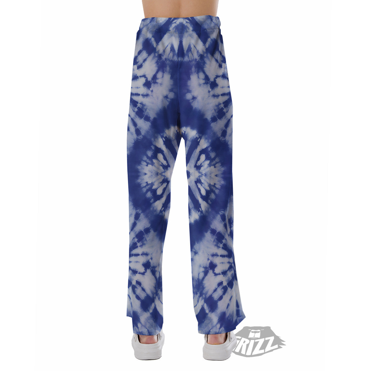 Shibori Blue Print Pajama Pants-grizzshop