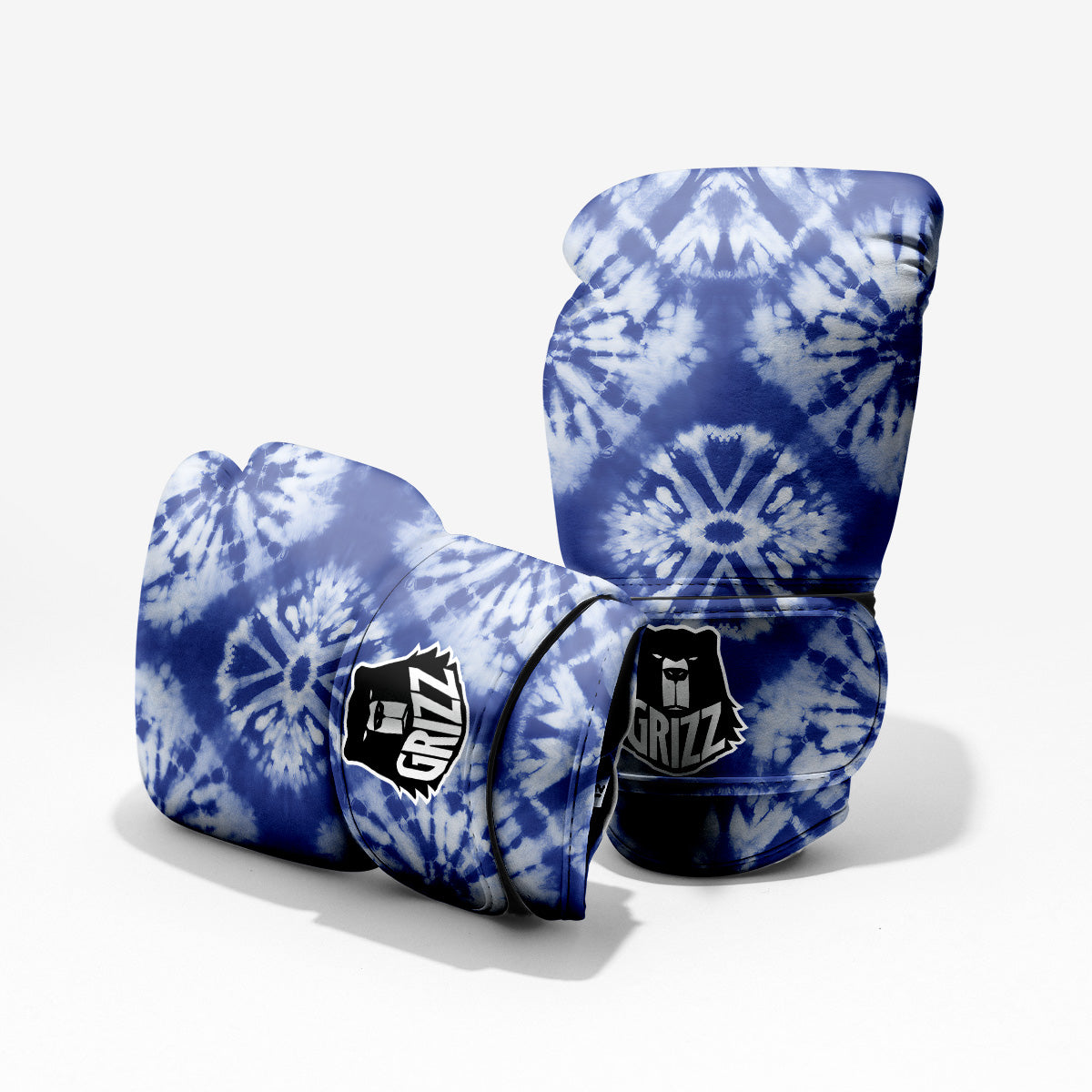 Shibori Blue Print Pro Boxing Glove