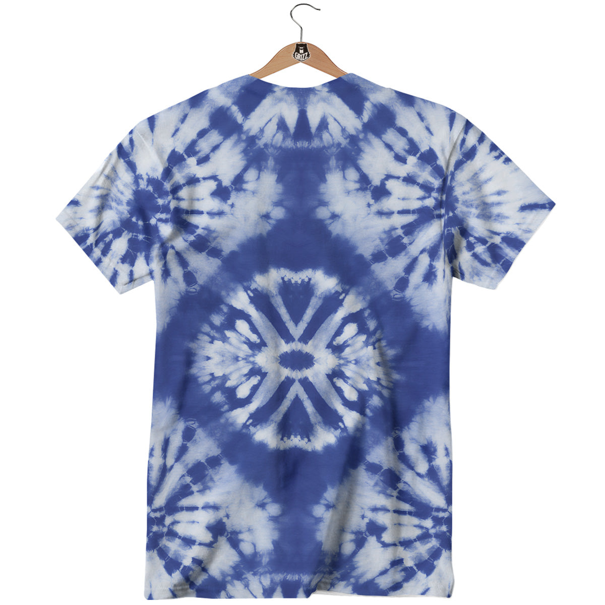 Shibori Blue Print T-Shirt-grizzshop