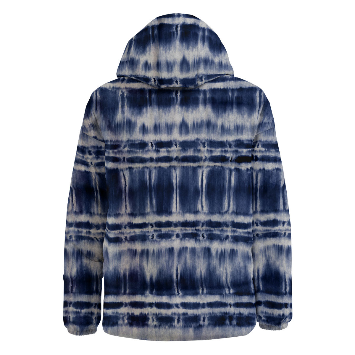 Shibori Indigo Dye Print Down Jacket-grizzshop