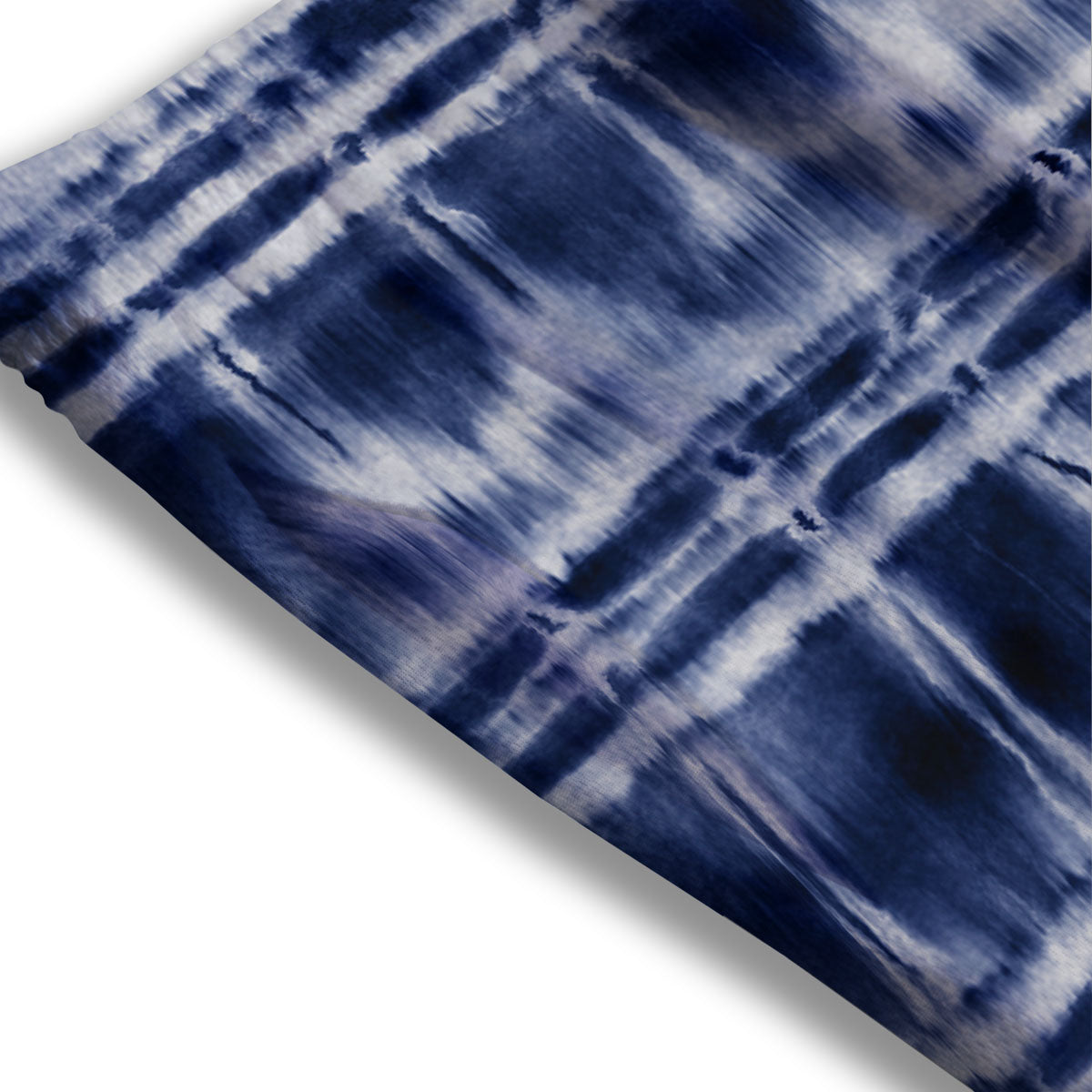 Shibori Indigo Dye Print Mesh Shorts