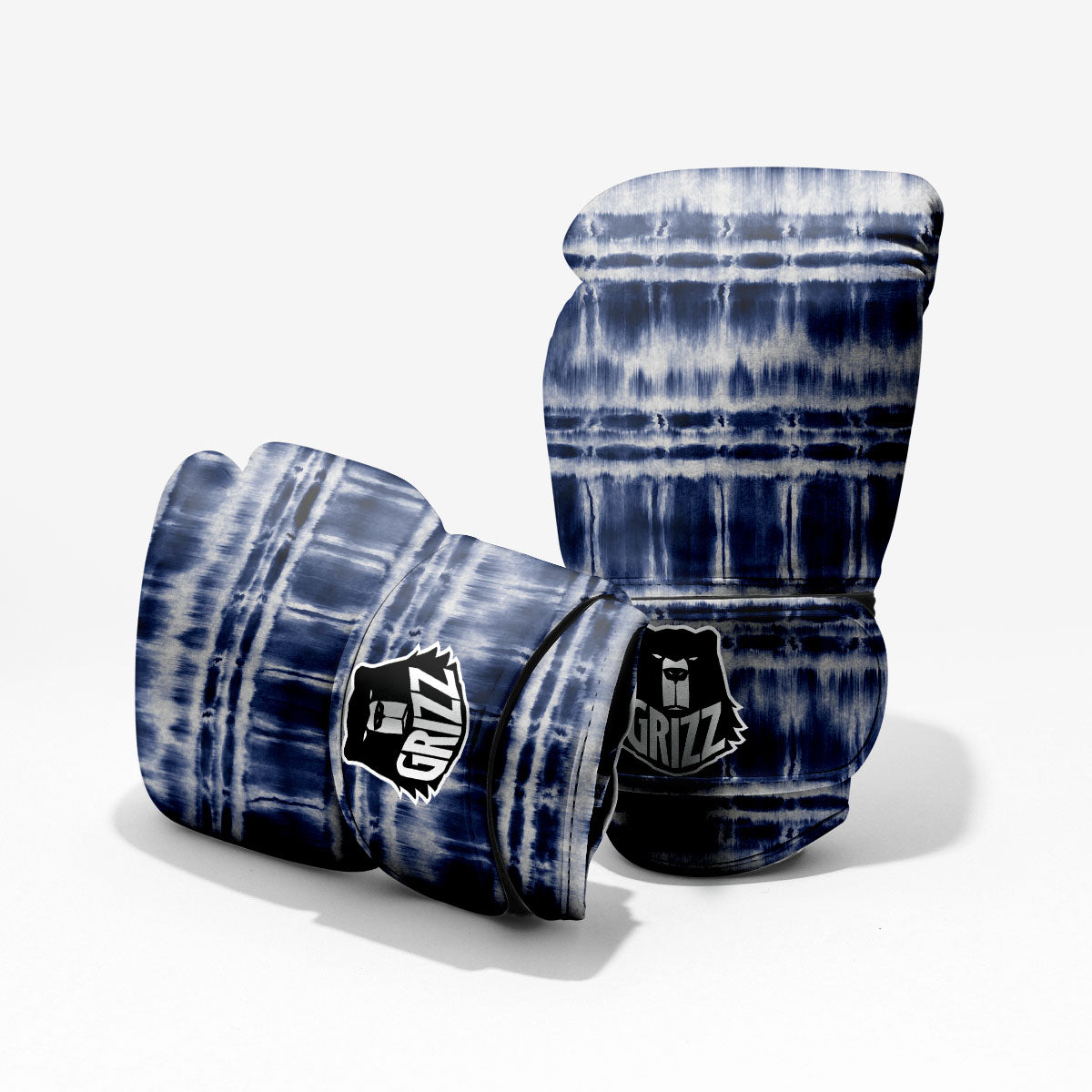 Shibori Indigo Dye Print Pro Boxing Glove