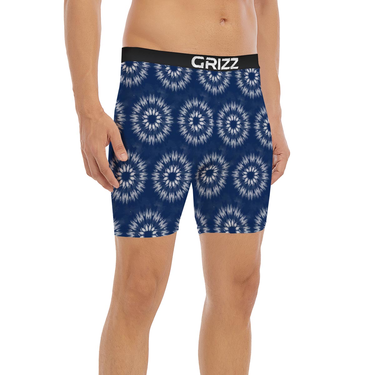 Shibori Print Pattern Boxer Briefs-grizzshop