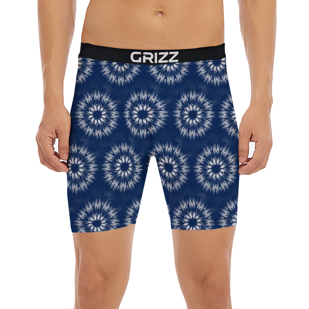 Shibori Print Pattern Boxer Briefs-grizzshop
