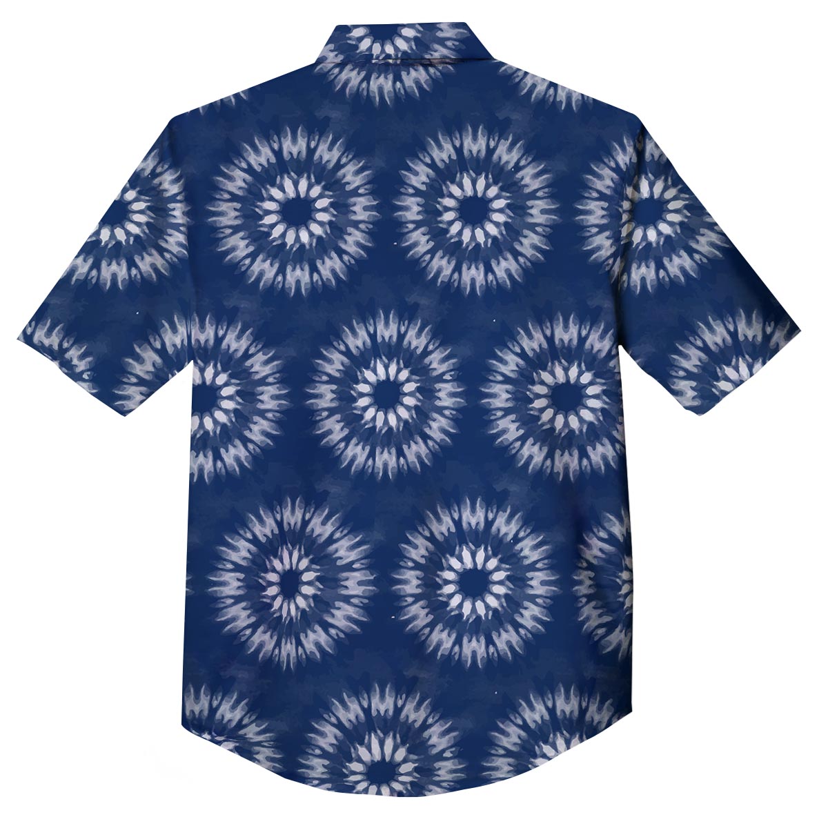Shibori Print Pattern Button Up Shirt-grizzshop