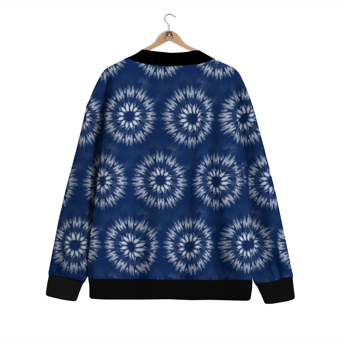 Shibori Print Pattern Cardigan-grizzshop