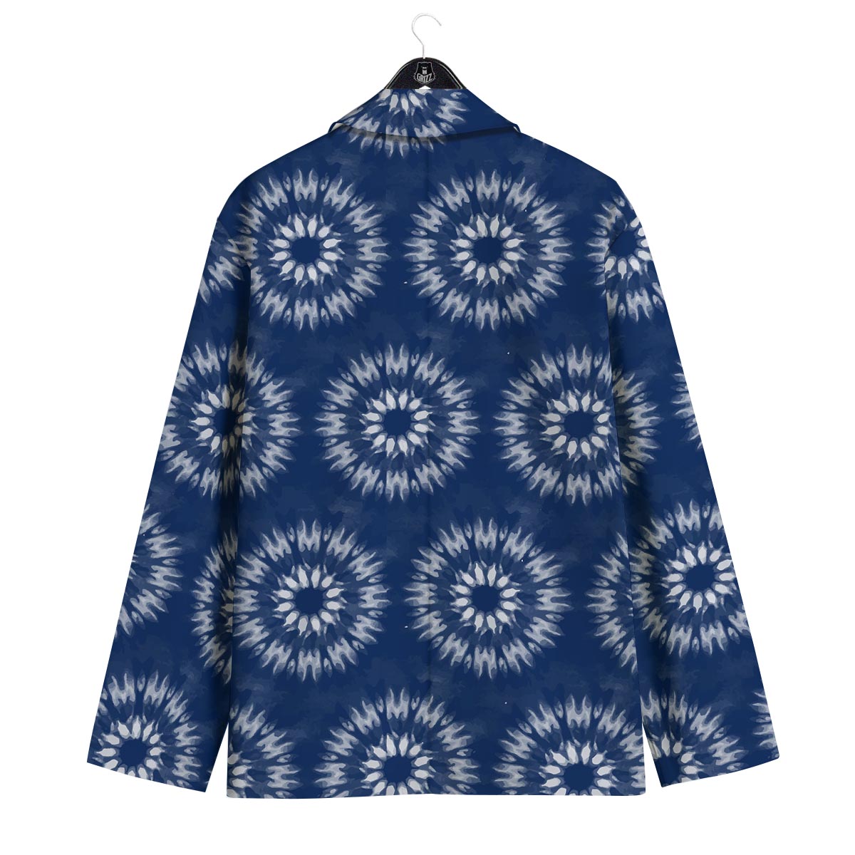 Shibori Print Pattern Men's Sport Coat-grizzshop