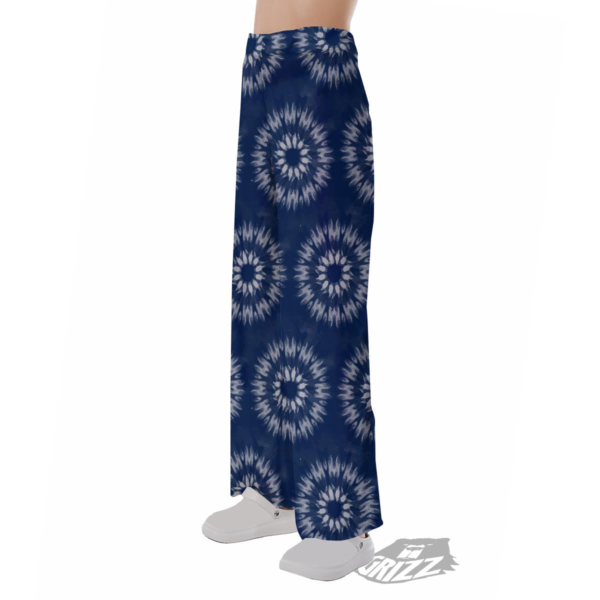 Shibori Print Pattern Pajama Pants-grizzshop