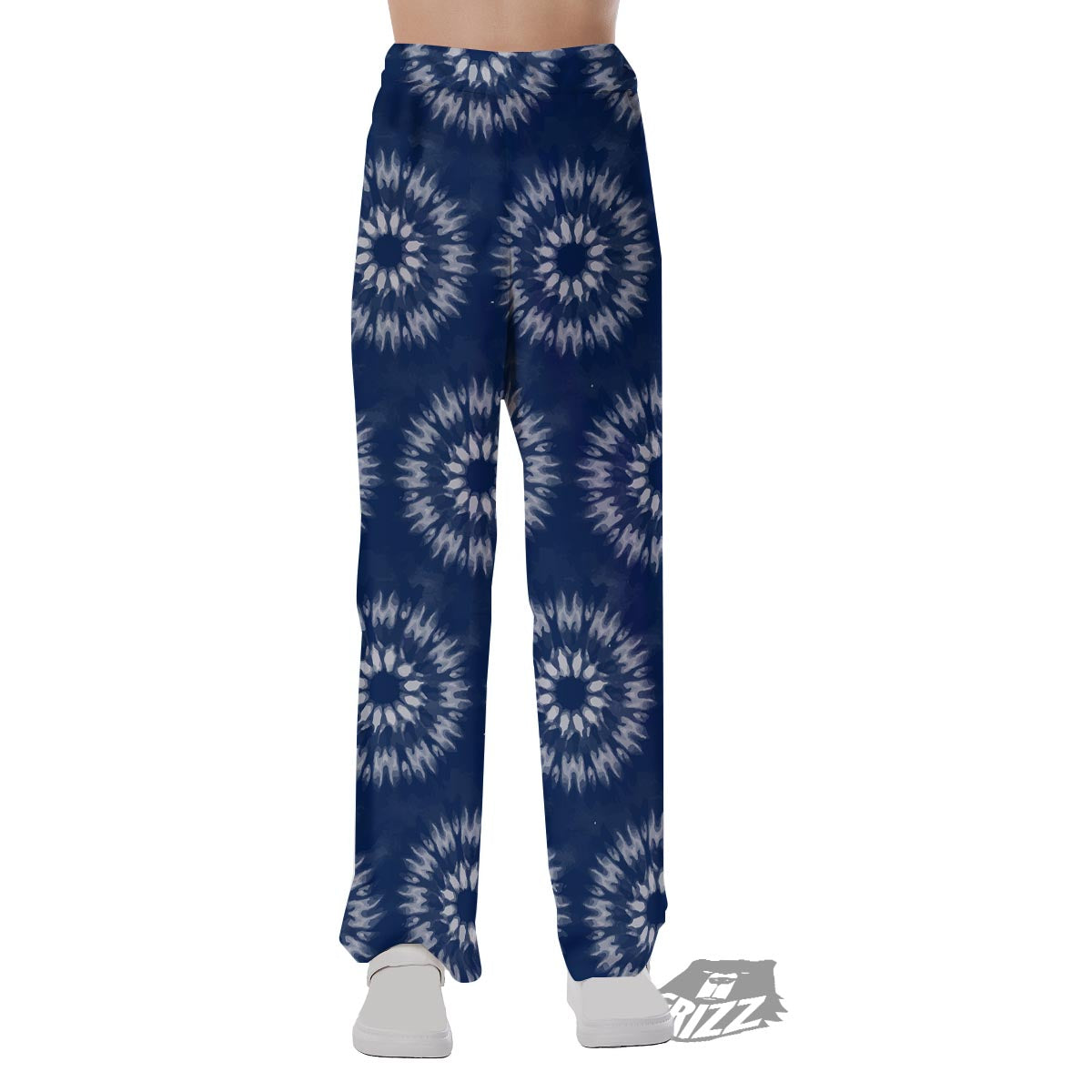Shibori Print Pattern Pajama Pants-grizzshop