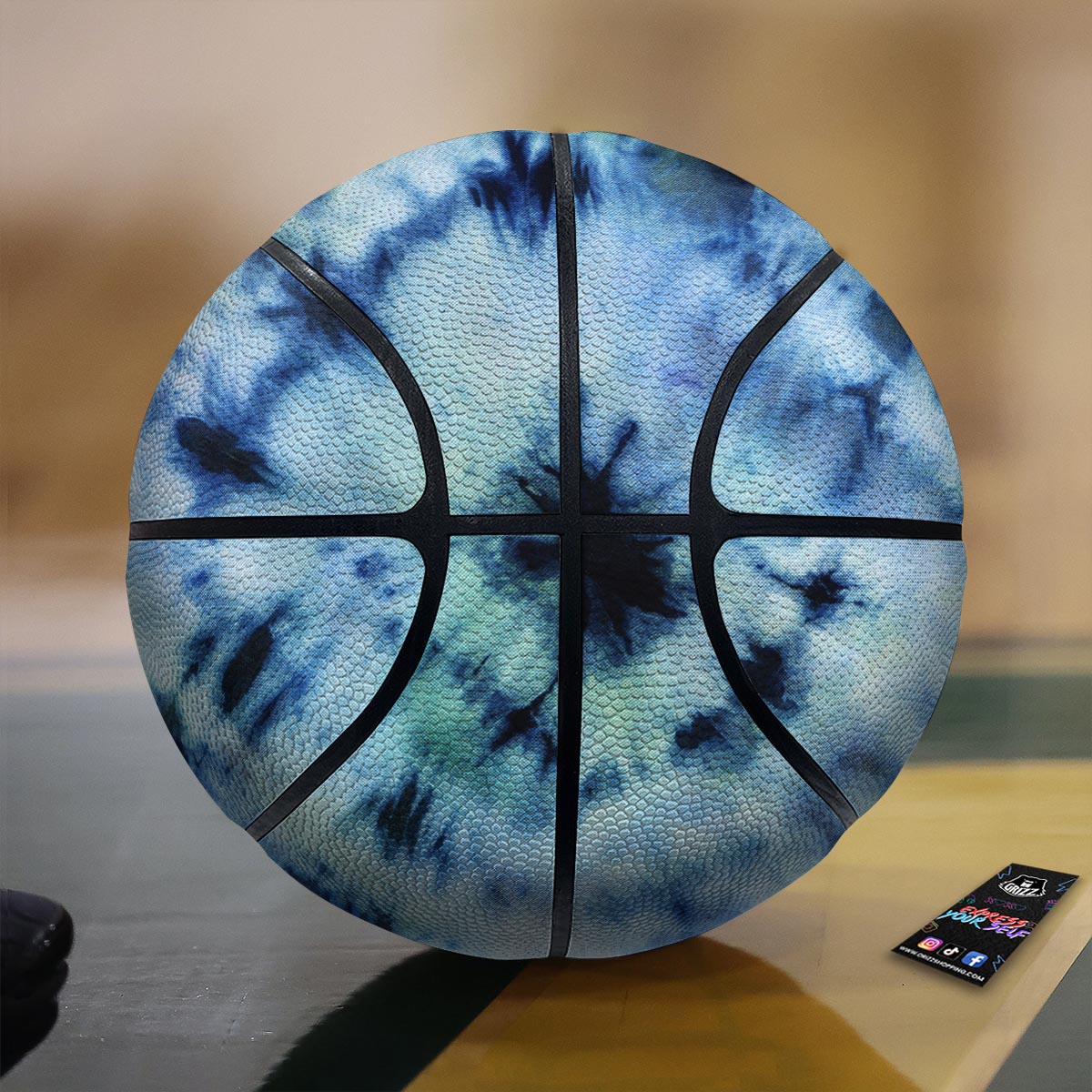 Shibori Tie Dye Print Basketball