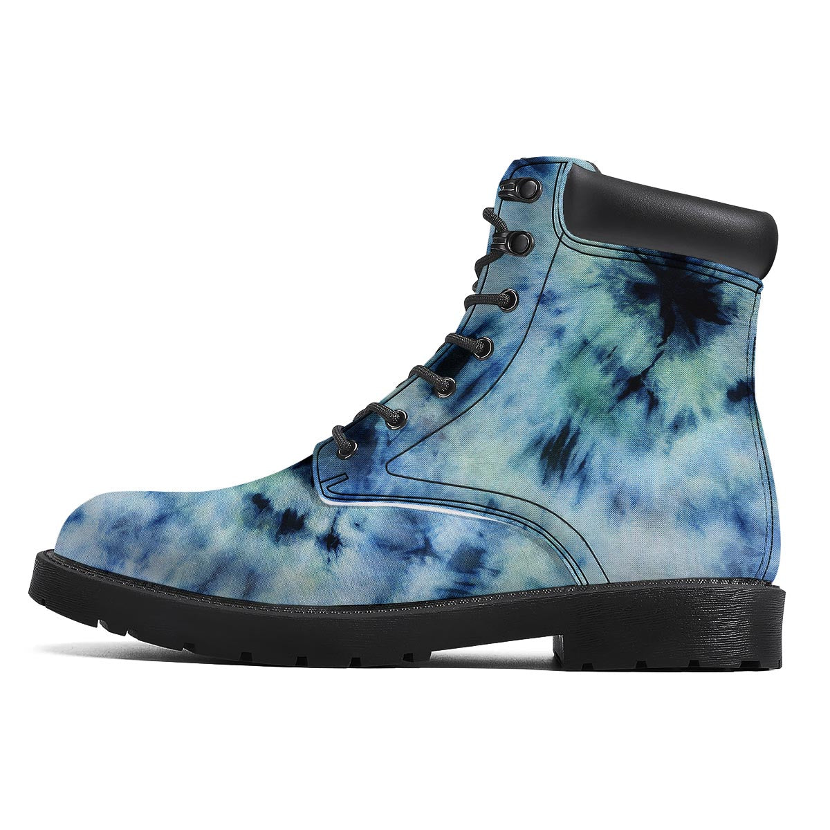Shibori Tie Dye Print Boots-grizzshop