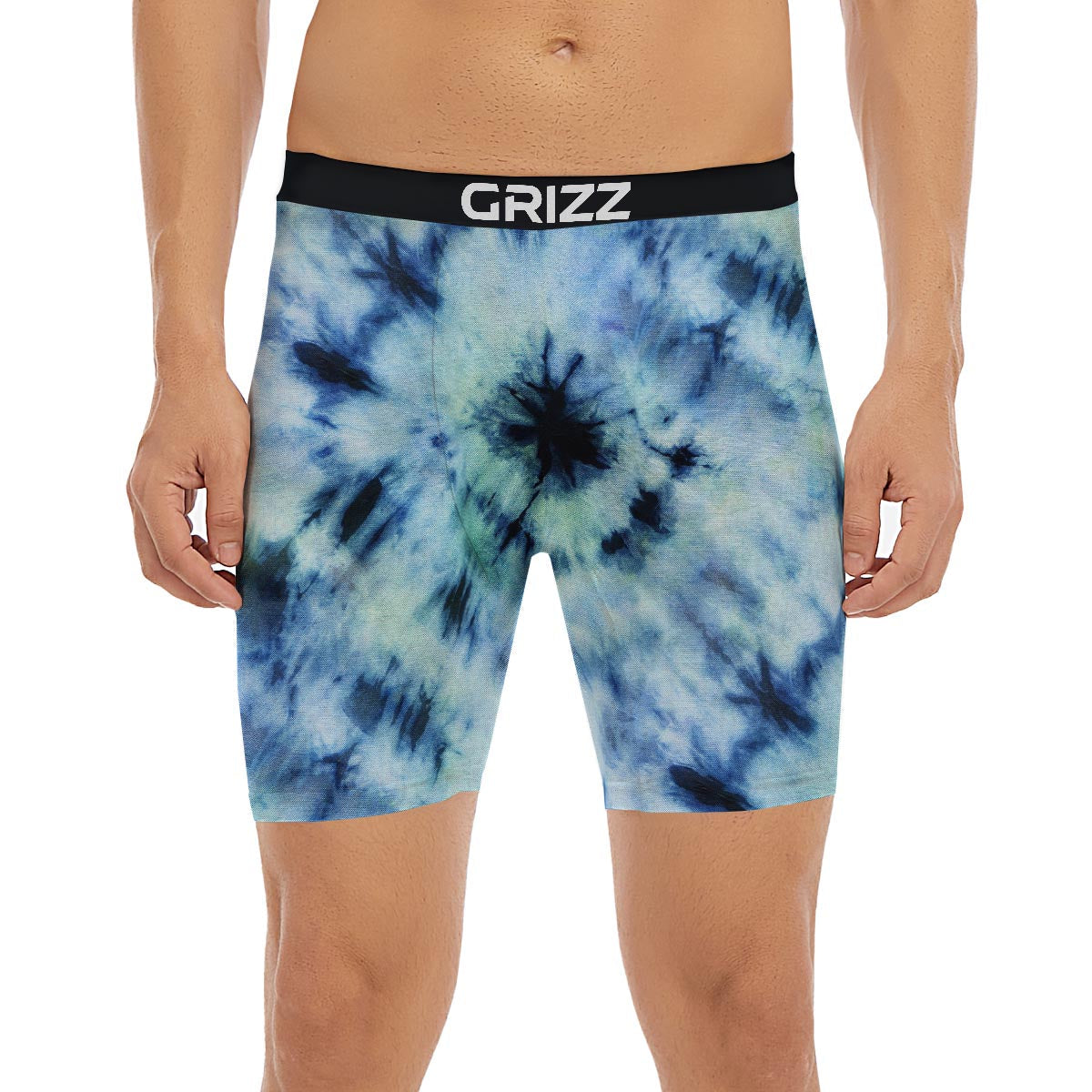 Shibori Tie Dye Print Boxer Briefs-grizzshop