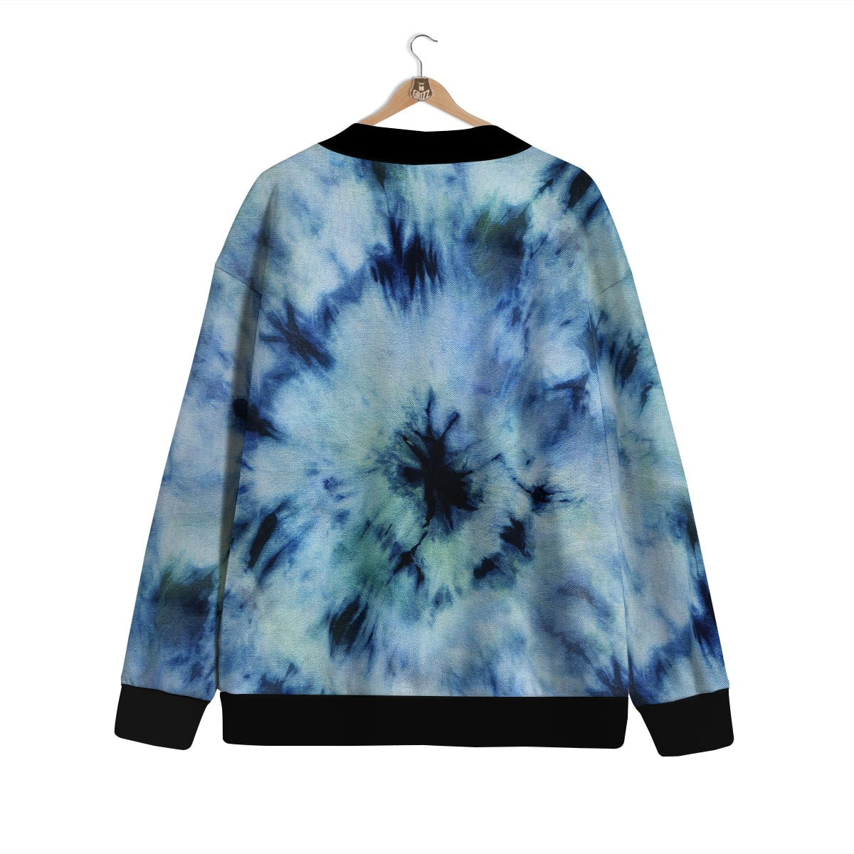 Shibori Tie Dye Print Cardigan-grizzshop